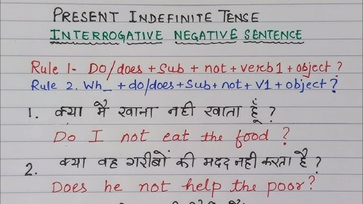 Present Indefinite Tense Interrogative Sentences Explained present indefinite tense interrogative sentencesdftg