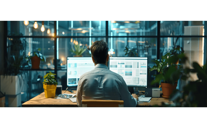 The Importance of Implementing Enterprise Search for Improved Accessibility A person using enterprise search on his computer