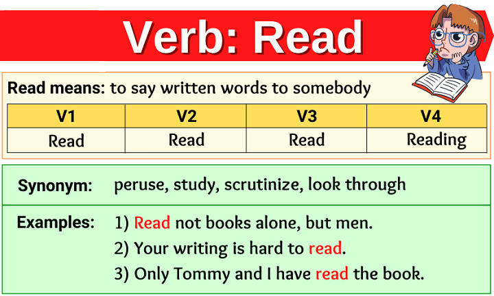Past Tense of Read: Definition, Formula and Easy Examples past tense of read